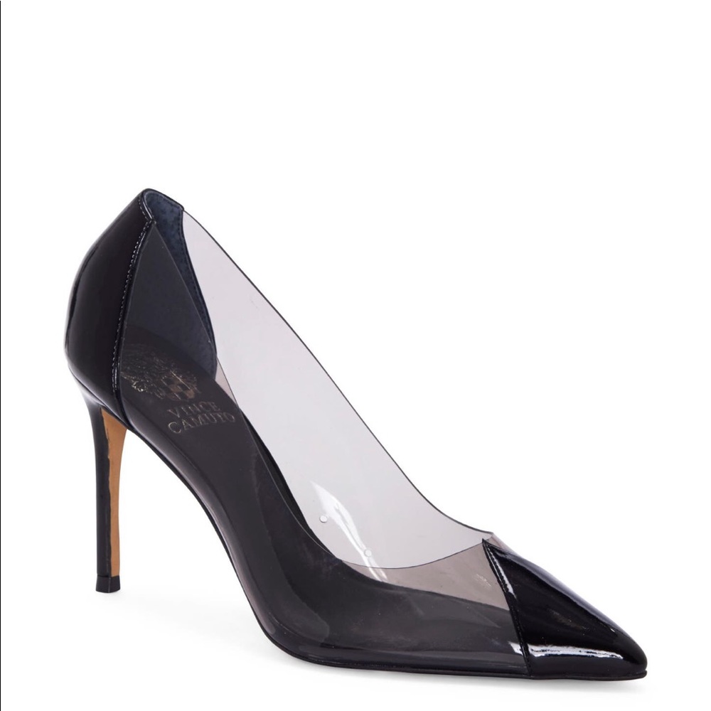 NEW Vince Camuto Poised Cap Toe Clear Pumps